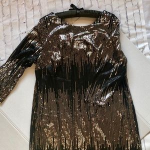Sparkly Black Party Dress (Size 14/16)